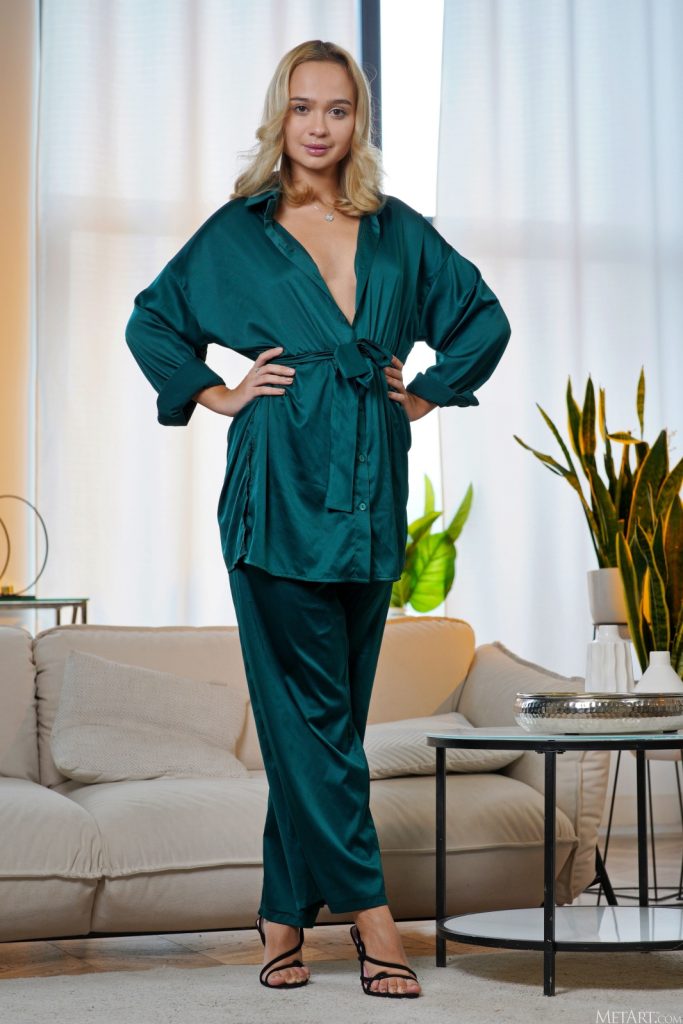 Aimee Rox Silk Pajamas Met Art 01
