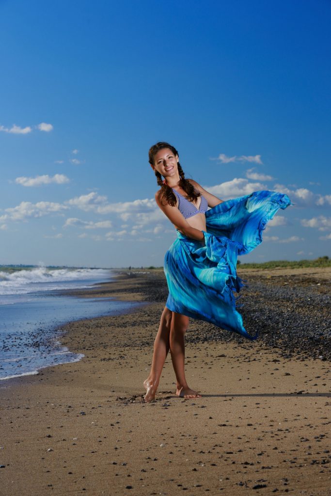 Европейские и американские фотографии Розелла Бризи на пляже